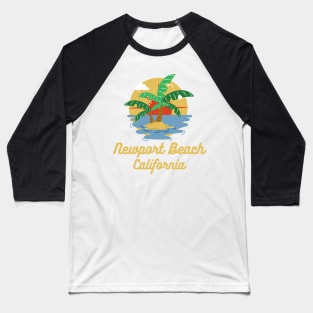 Newport Beach California Sunset souvenirs Baseball T-Shirt